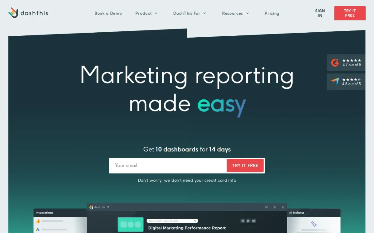 Dashthis review: client-ready marketing reporting dashboards
