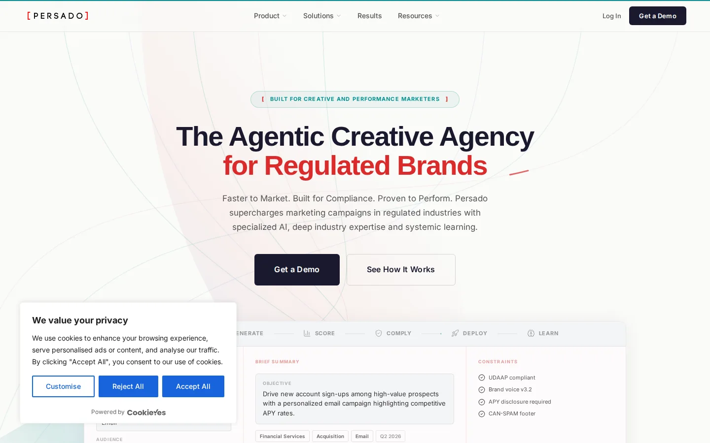Persado Review: Compliance-minded marketing copy generation