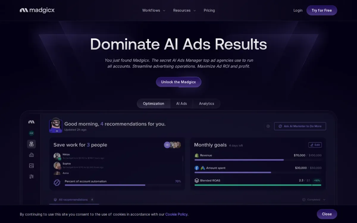 Madgicx Review: AI-driven Meta ads analytics and optimization