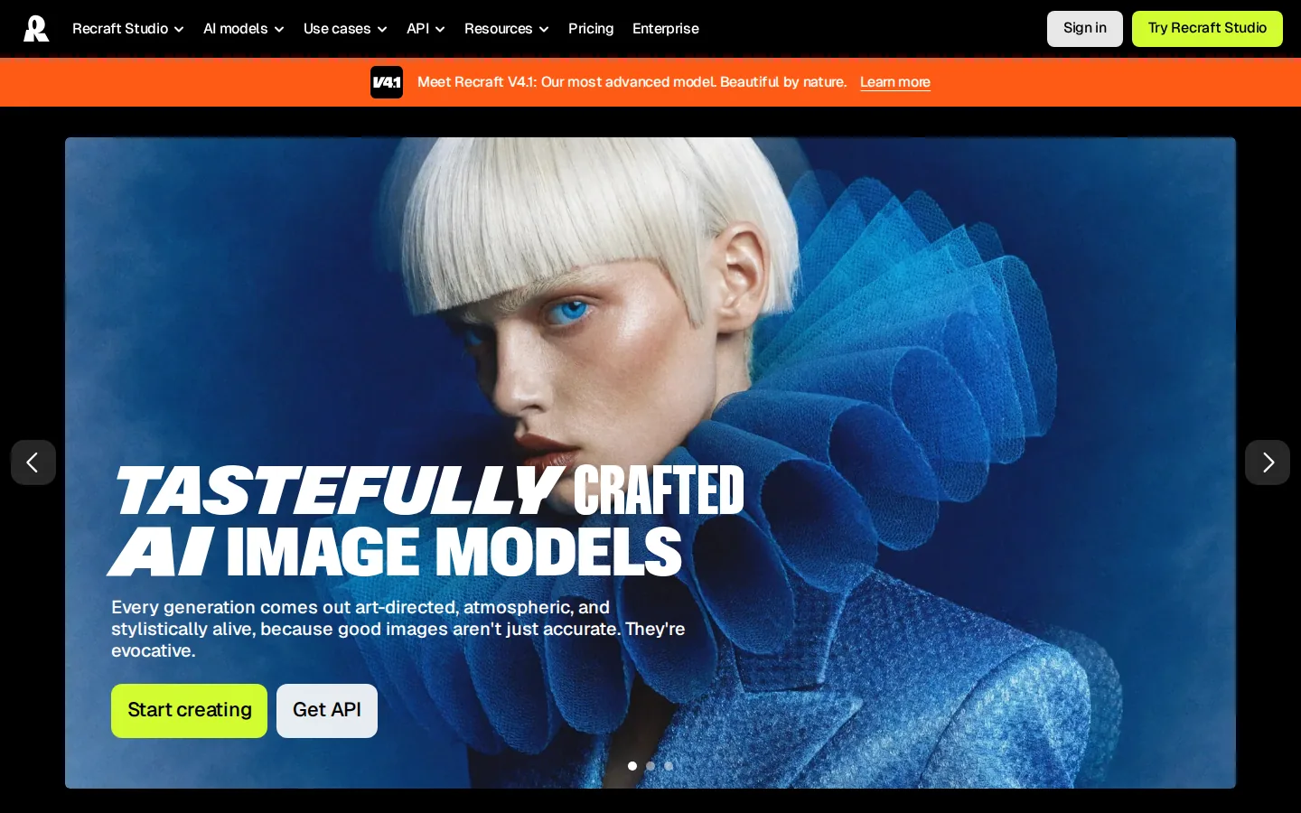 Recraft — art-directed visuals and vectors for ad creatives