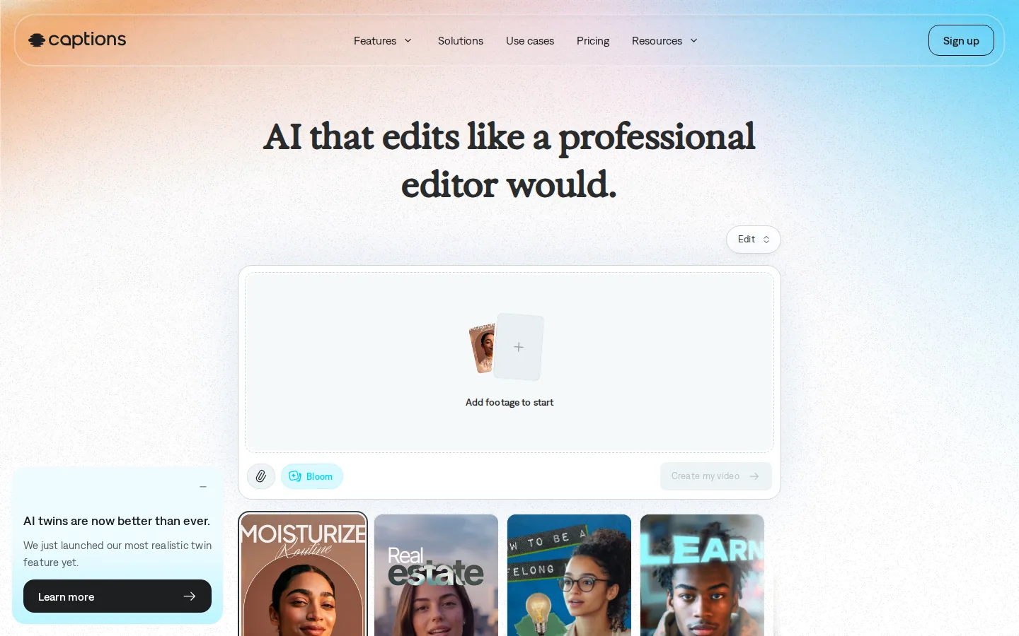 Captions review: avatar-led UGC-style video creation with AI editing