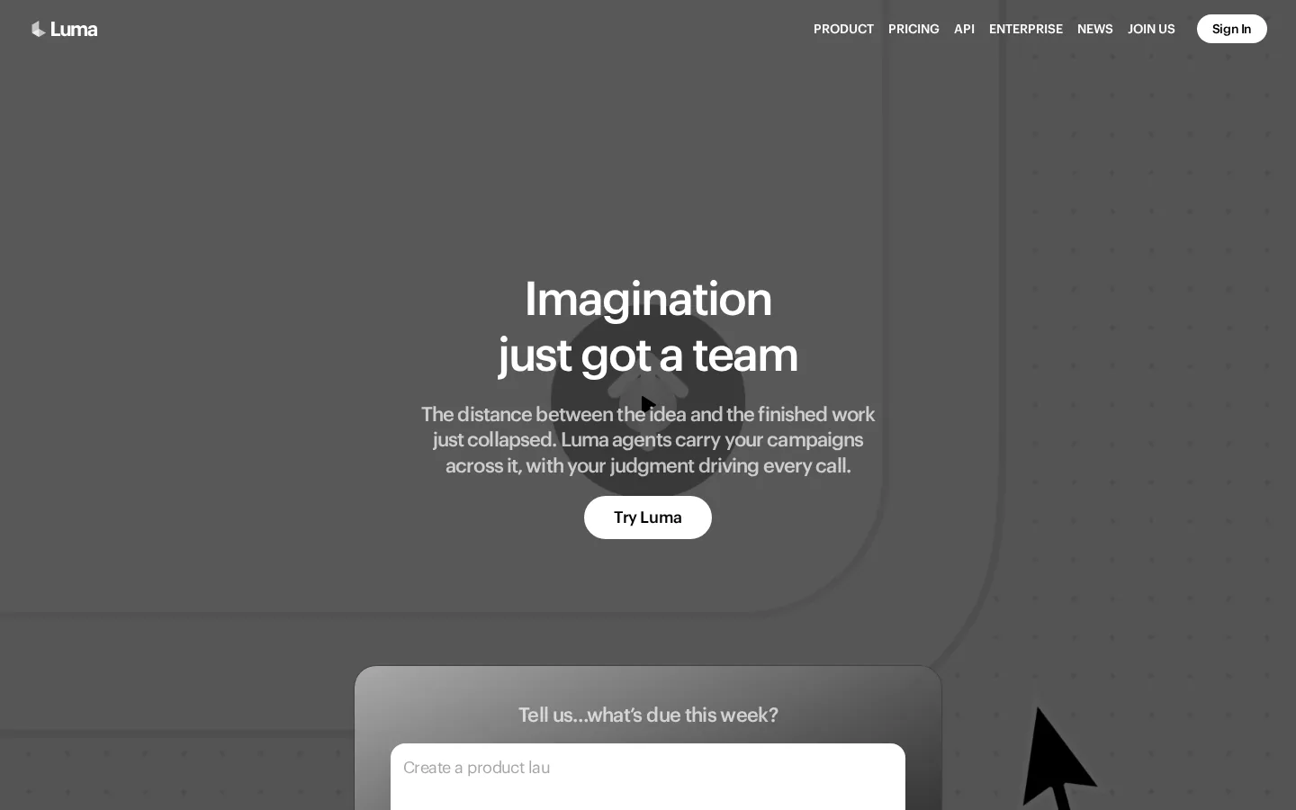 Lumalabs (Luma) Review: Frame-Directed Video Creation for Campaign Creative