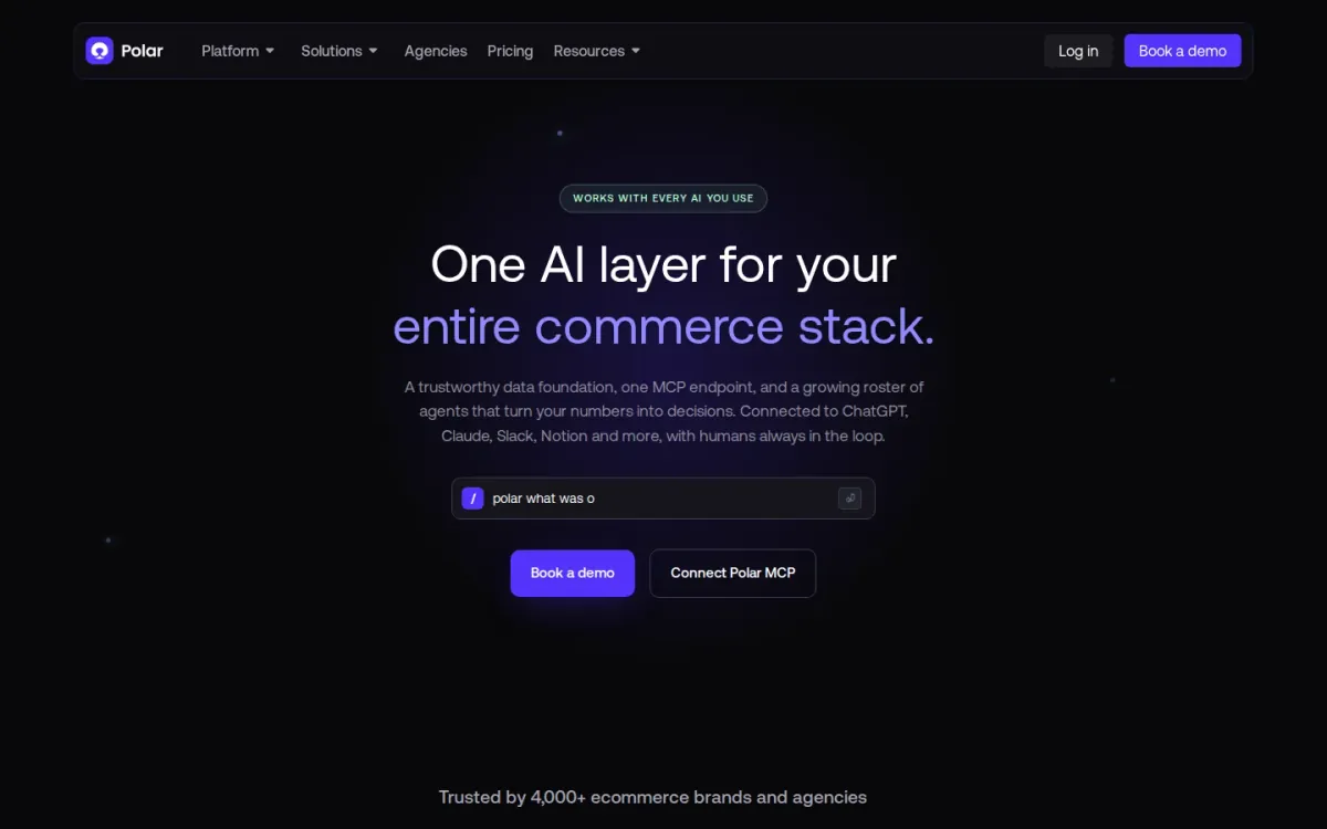 Polaranalytics: GMV-based pricing with deep data access