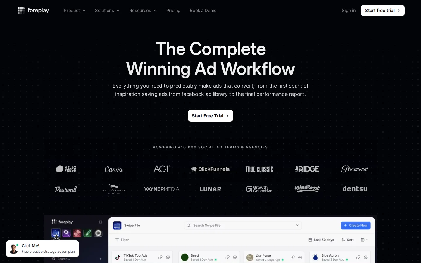 Foreplay — Unlimited ad saving with responsive support