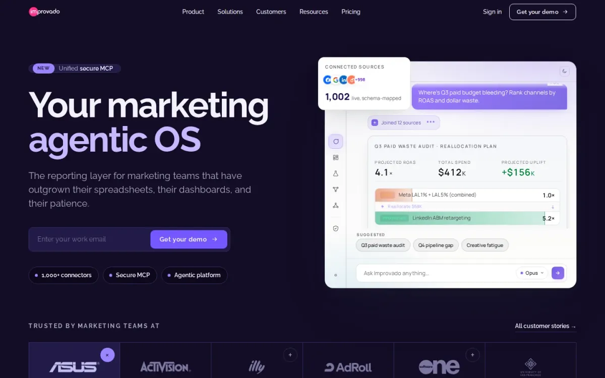Improvado Review: Data pipelines plus governance for marketing reporting