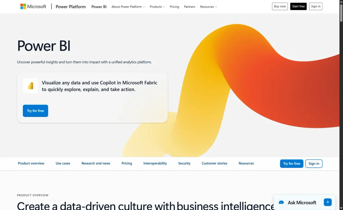 Microsoft Power BI Review (Rank #9)