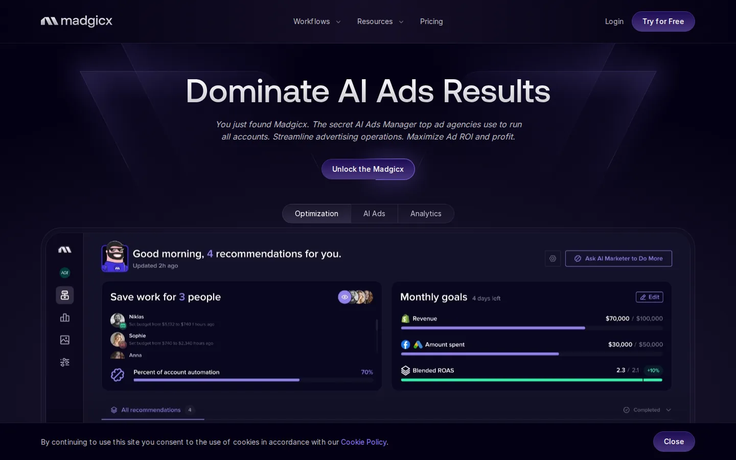 Madgicx Review: All-in-one cloud for Meta ad management and reporting