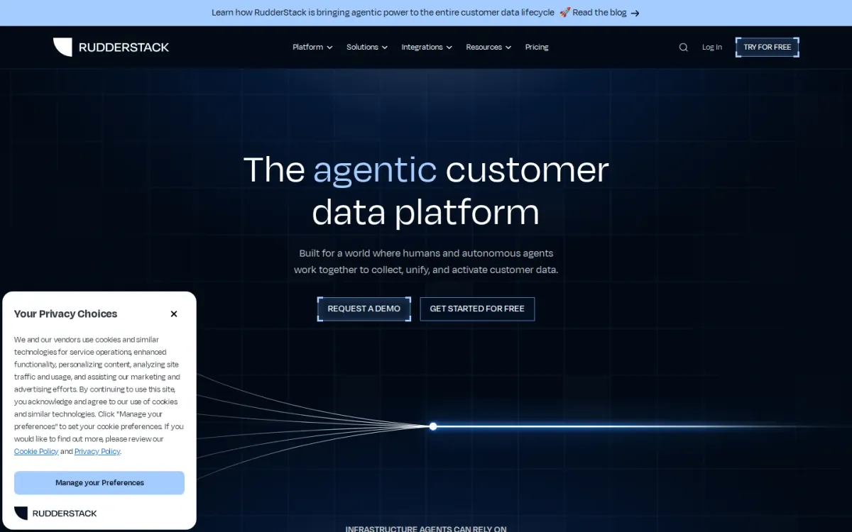 Rudderstack: event pipelines with governance and real-time routing